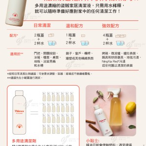 盜賊家居清潔液 一瓶滿足您所有清潔需求!